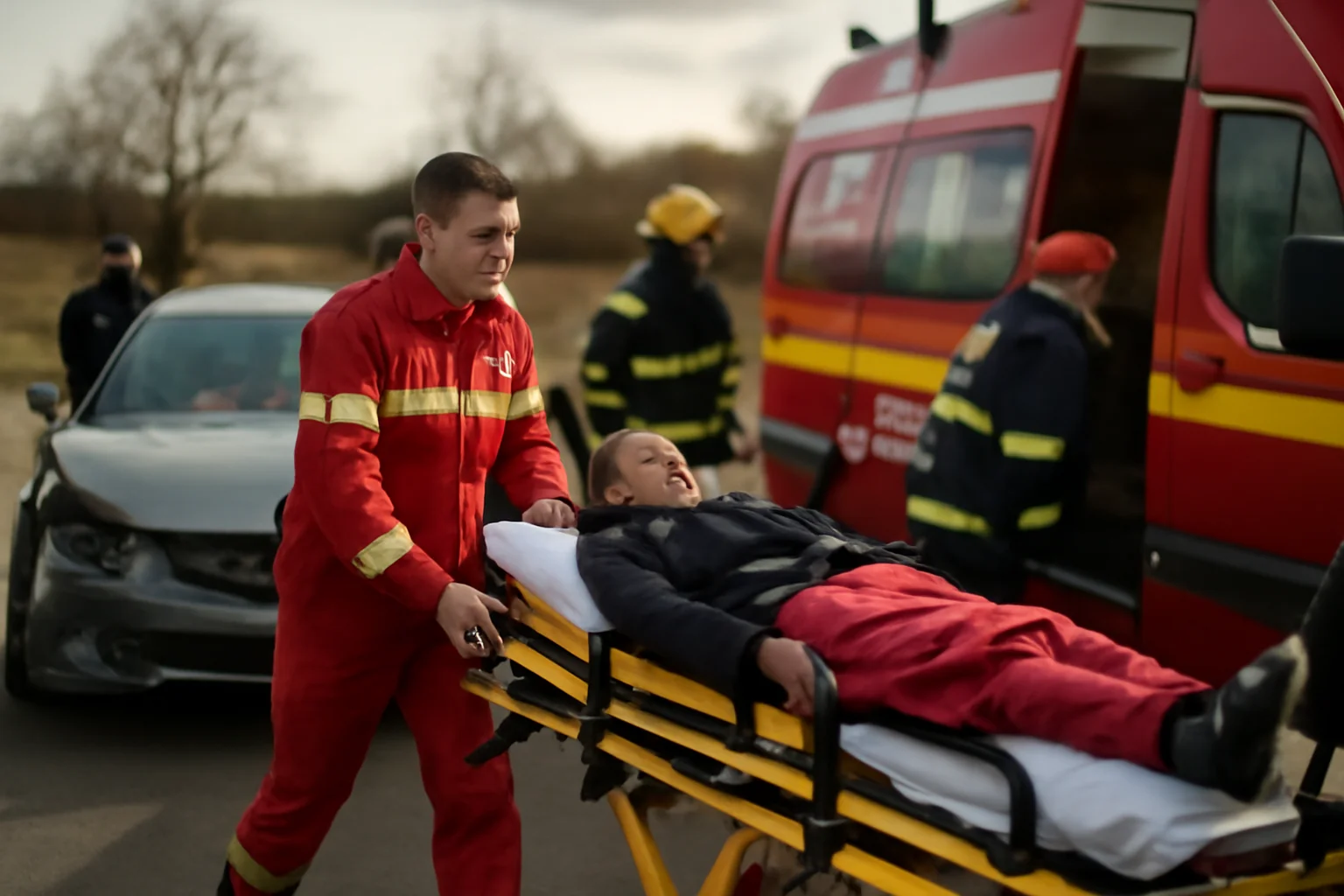 Accident rutier grav: 10 persoane internate în spital