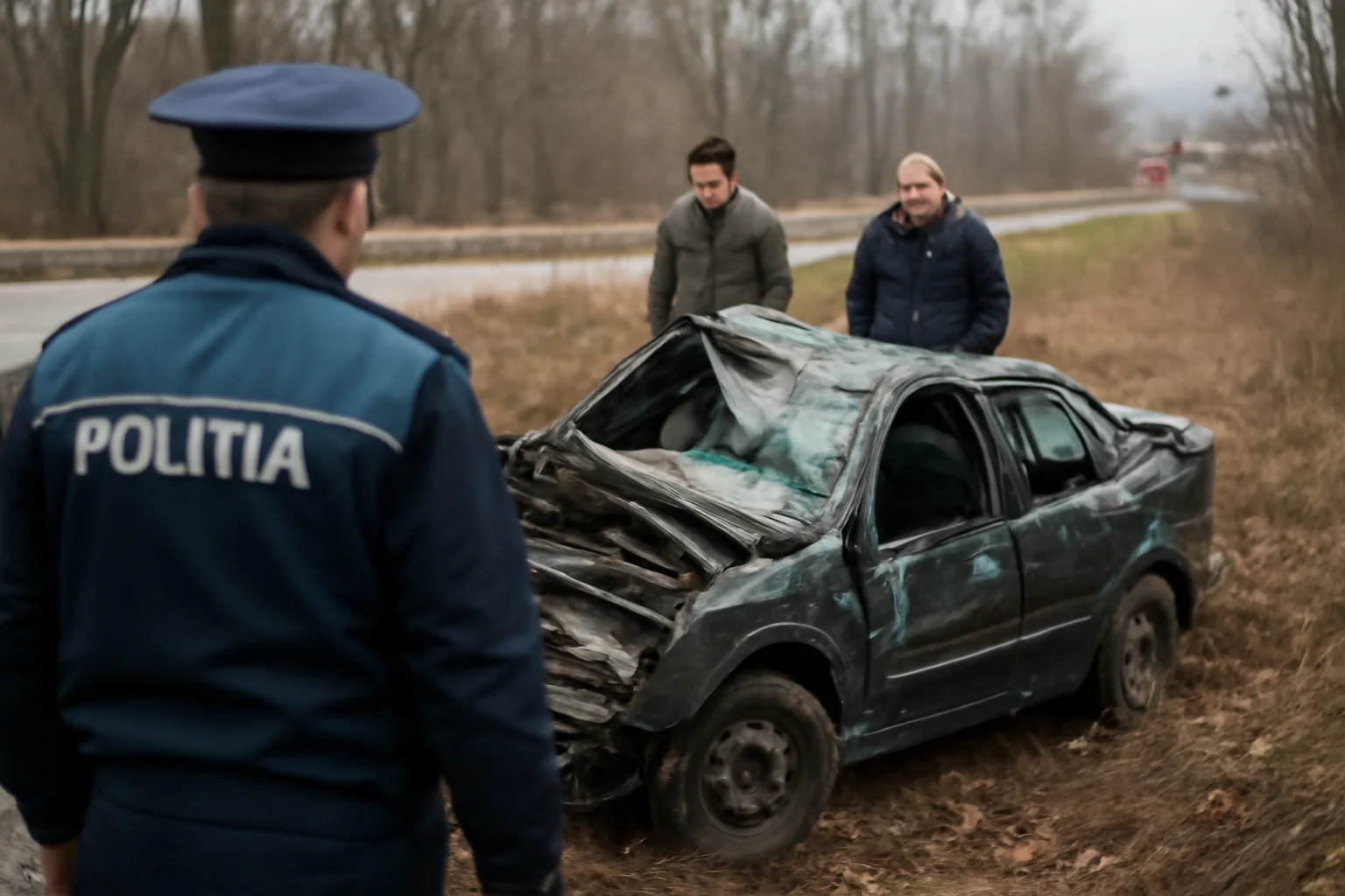 Bărbat de 56 de ani, strivit în mașină după un accident tragic