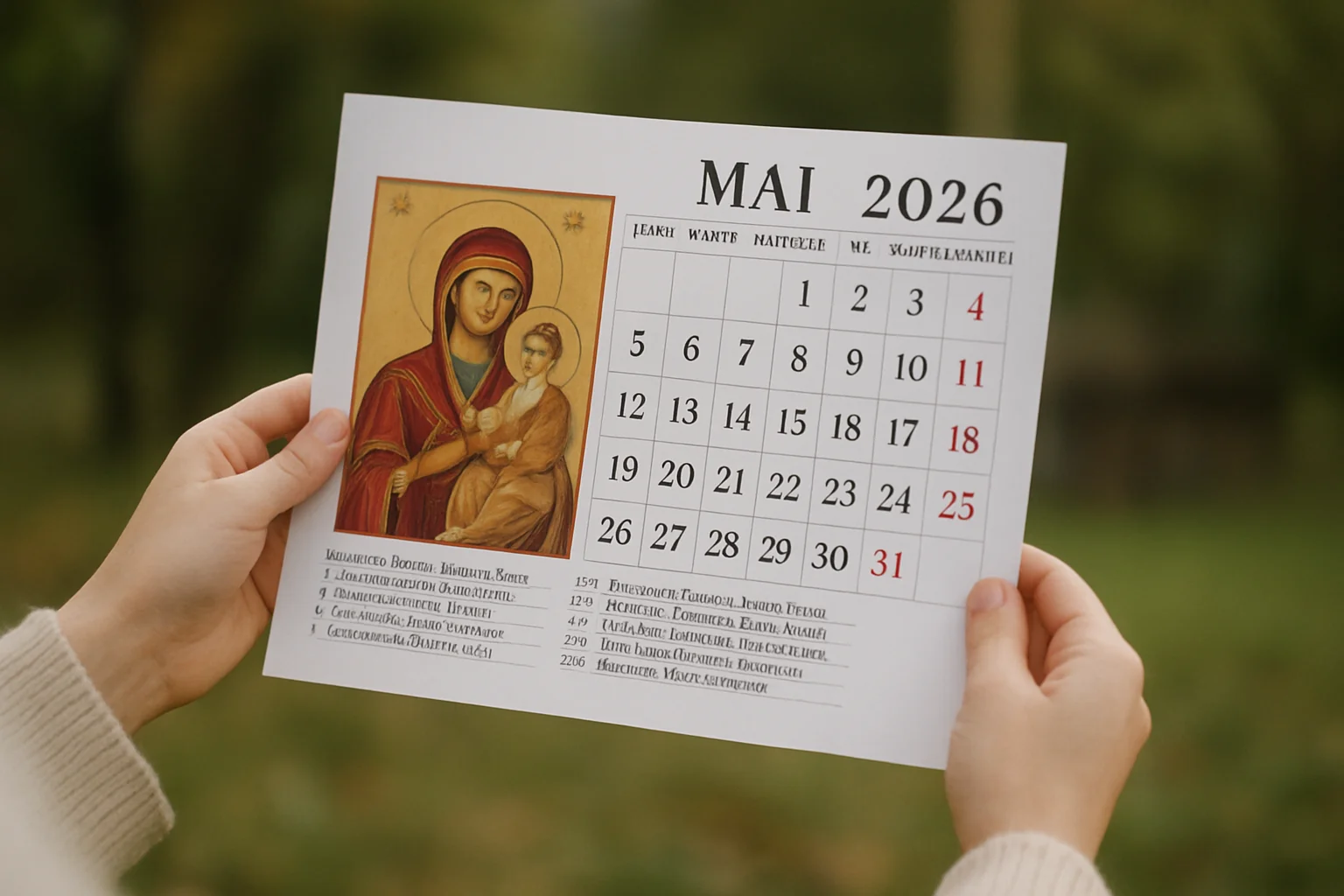 Calendar ortodox – 2026-05-01