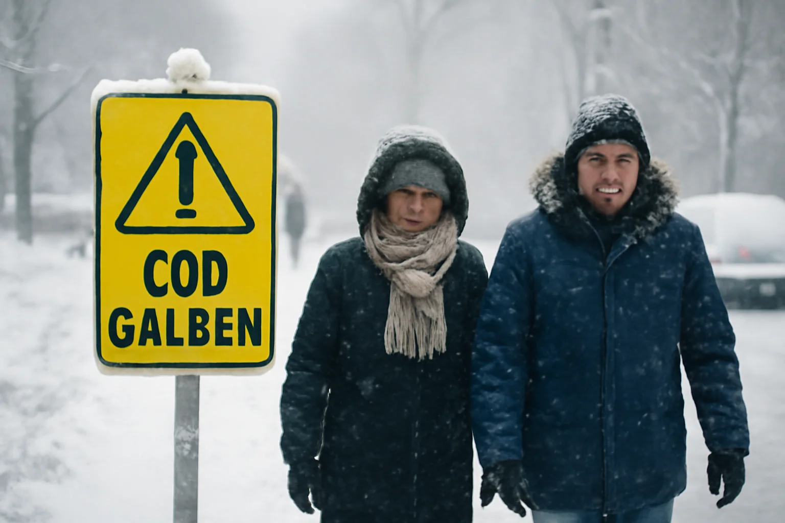 Cod galben de ninsori și ger prelungit la Iași și în restul Moldovei