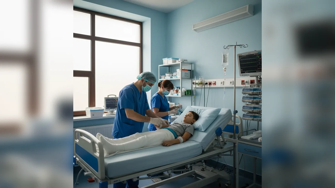 Copil cu arsuri grave tratat într-o secție închisă anterior, la Spitalul de Copii „Sf. Maria” din Iași