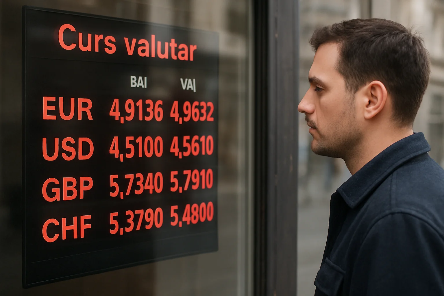 Curs valutar azi (BNR) – 2026-03-22