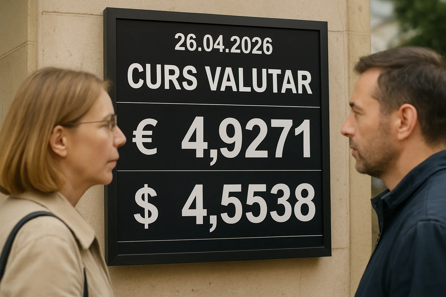 Curs valutar azi (BNR) – 2026-04-26