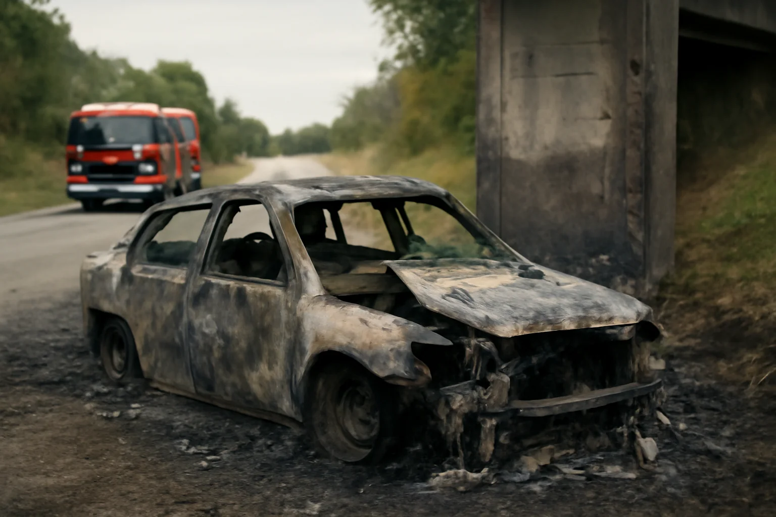Doi tineri au murit în incendiu după explozia mașinii lor