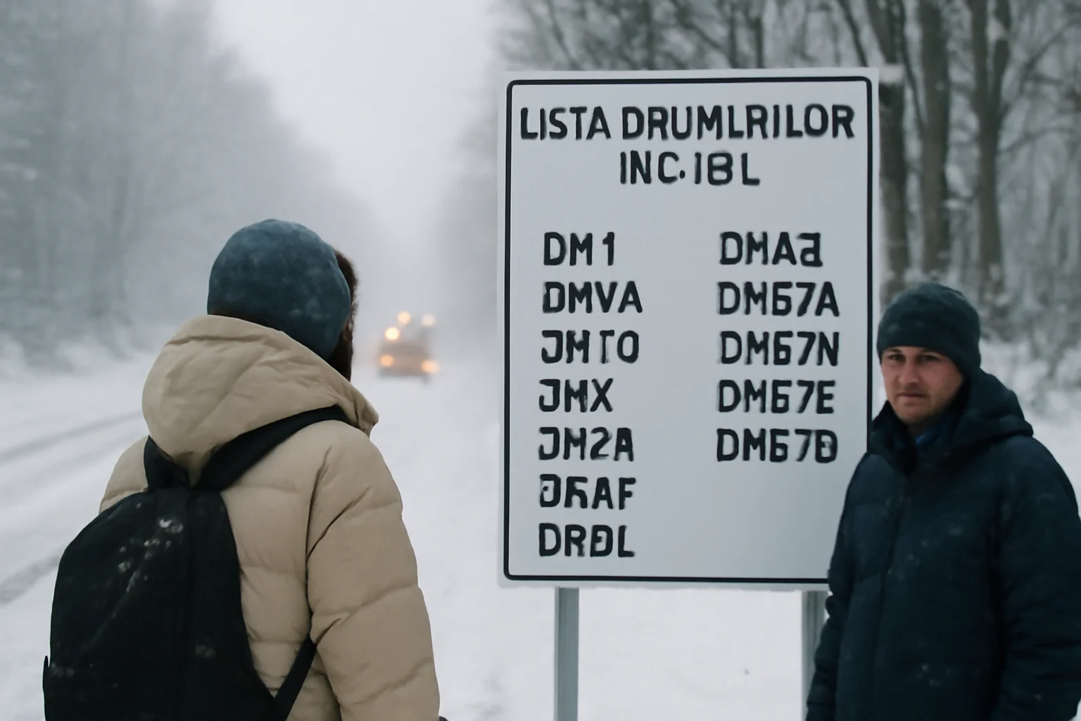 Drumuri închise din cauza ninsorii și viscolului: informații utile pentru șoferii din Iași