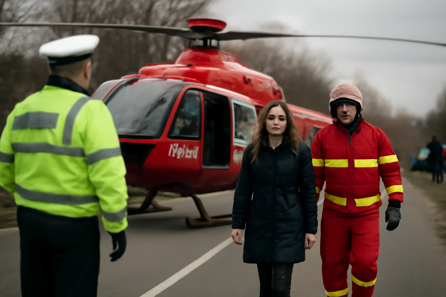 Elicopter SMURD chemat la Popești după un accident grav rutier, județul Iași