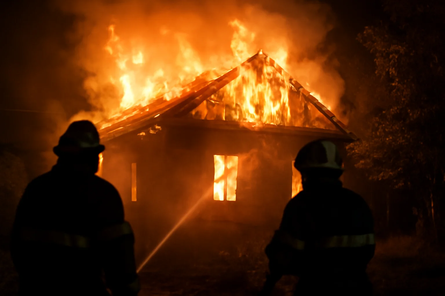 Incendiu devastator în Ciurea: o casă a ars complet noaptea trecută