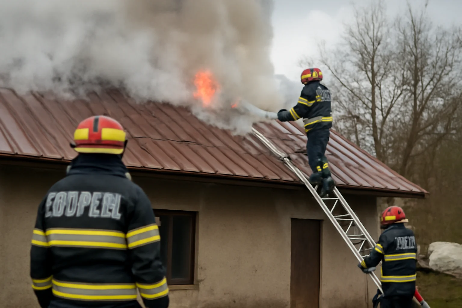 Incendiu la acoperișul unui praznicar din Tăutești, comuna Rediu, lângă Iași