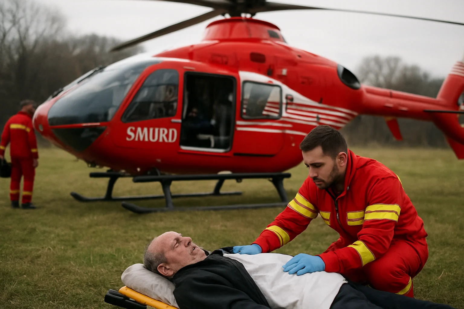 Miroslovești: doi minori pe ATV, duși la spital după coliziune cu mașina