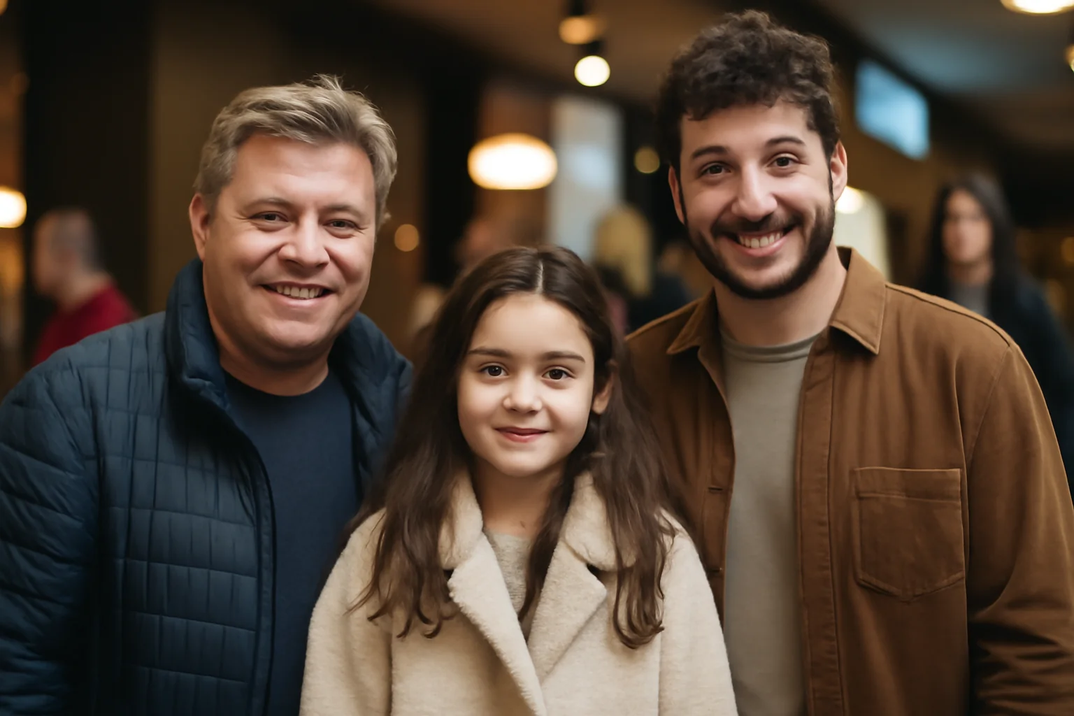 Pavel Bartoș, Eva Măruță și Alex Bogdan la premierele Crăciun cu Ramon și Tati Full Time în weekend la Cinema City Iulius Mall Iași