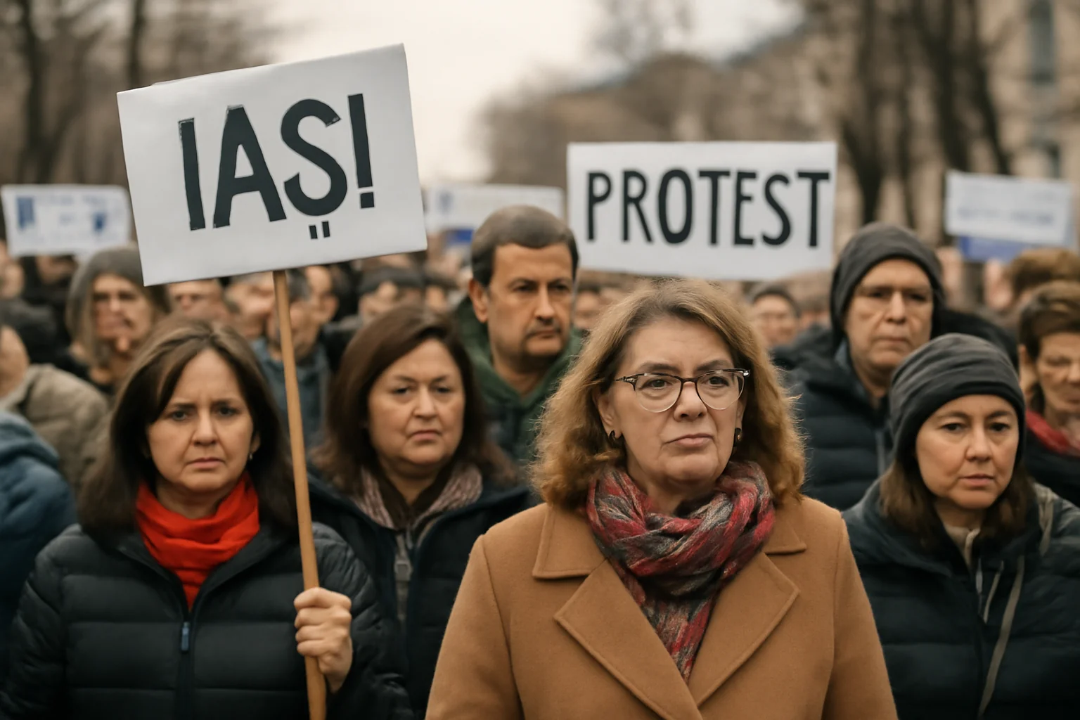 Profesori din Iași, prezenți la protestul național al sindicatelor din educație de la București