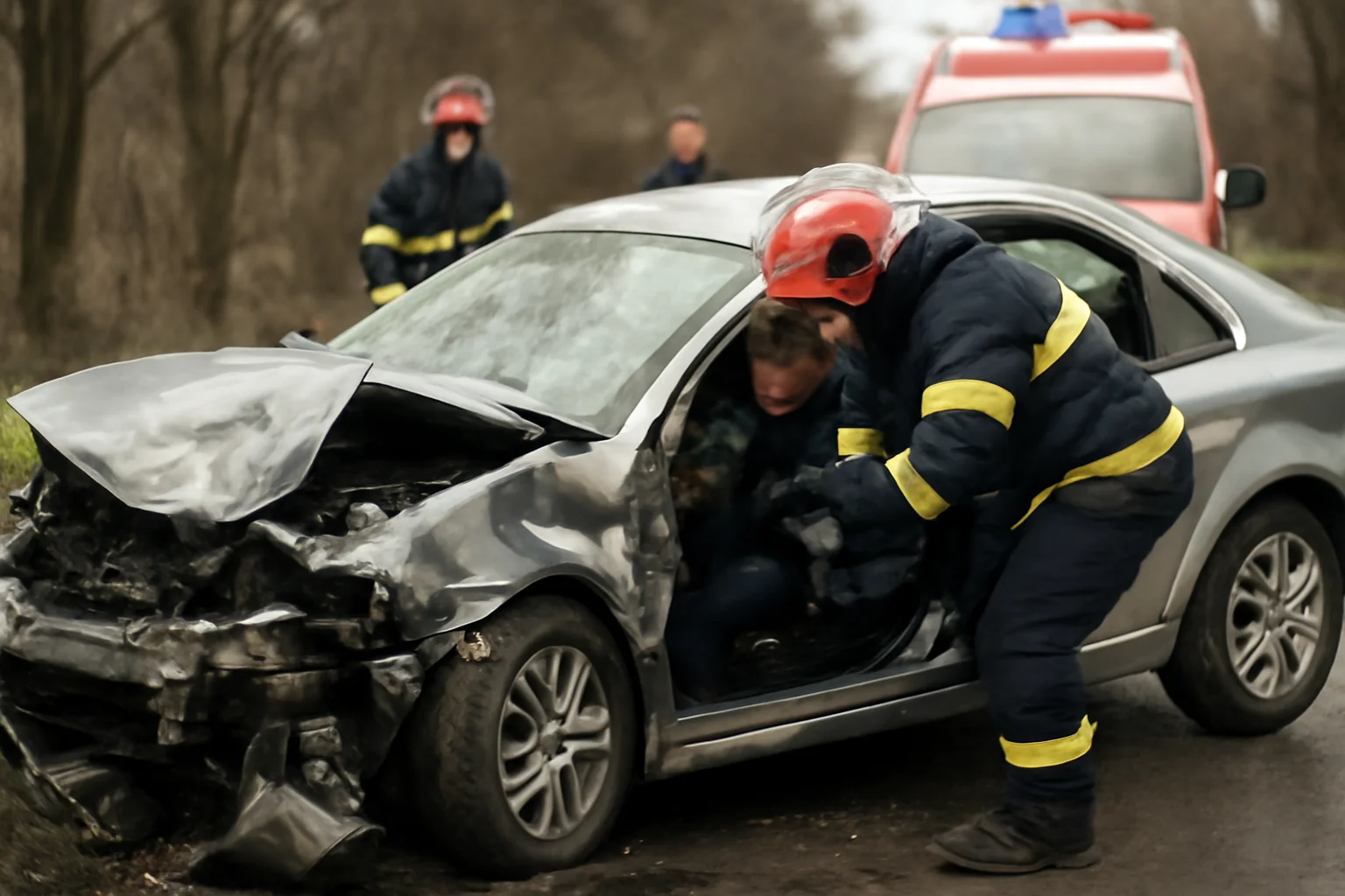 șoferul rămâne încarcerat după impact