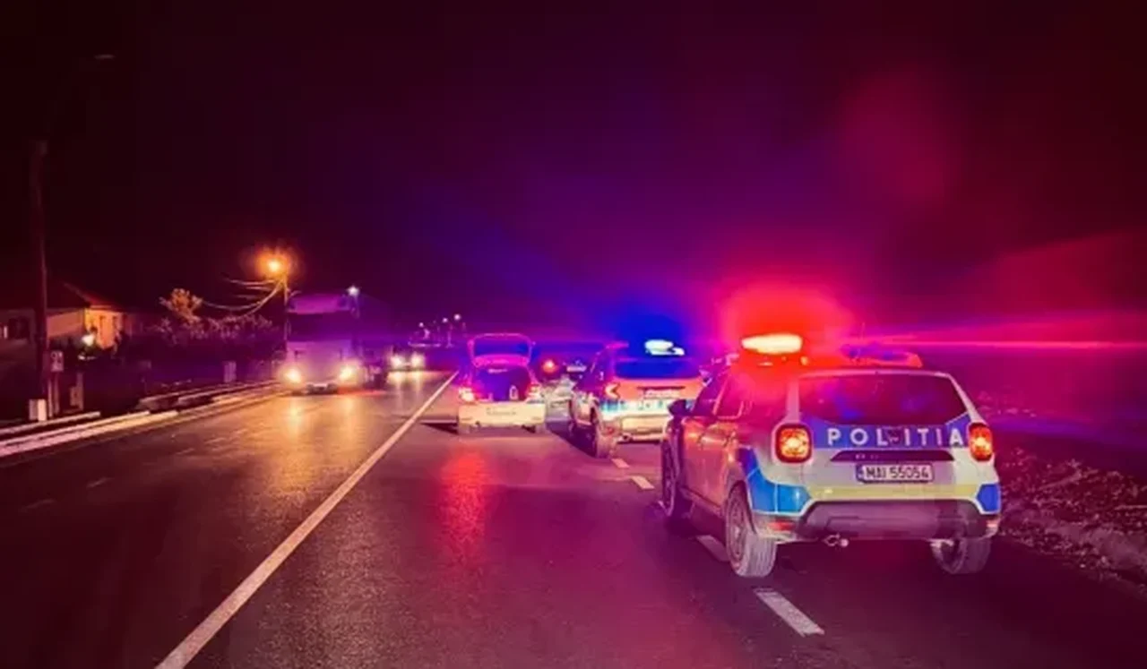 DE 583 spre Lețcani: mașină oprită cu spike-strip după refuz la oprire
