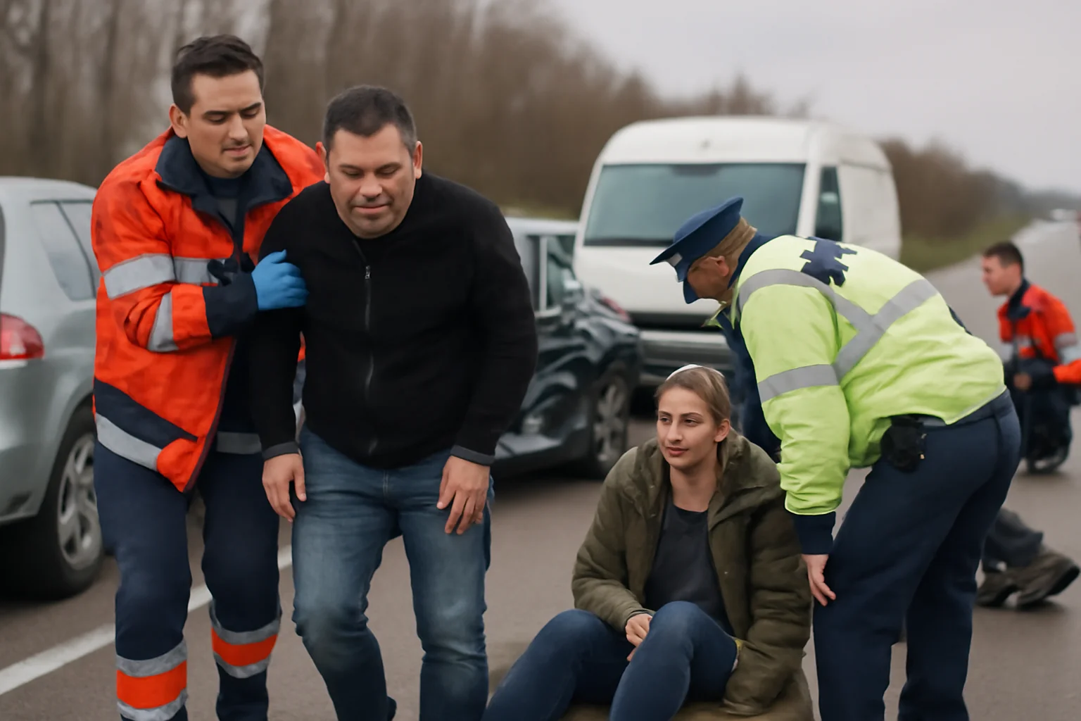 Trei persoane rănite în urma unui accident în lanț în județul Iași, produs în această dimineață