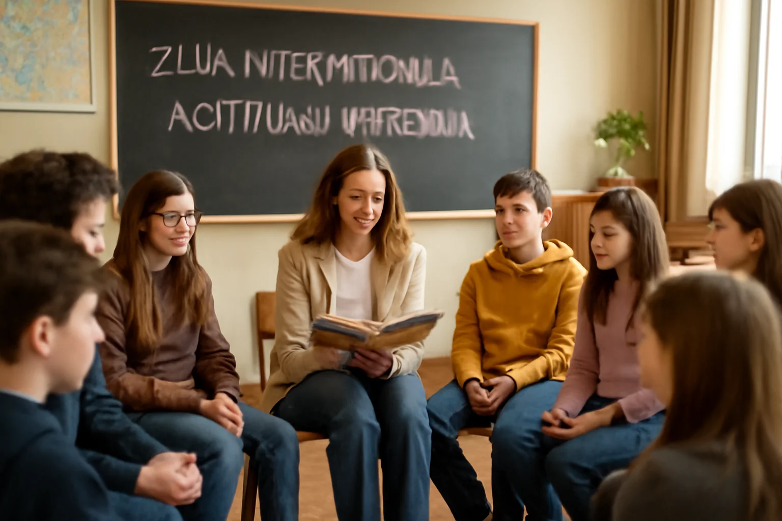 Ziua Internațională a Cititului Împreună, sărbătorită la o școală din Iași